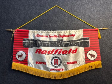 Vintage 50s Redfield Gunsight Advertising Banner