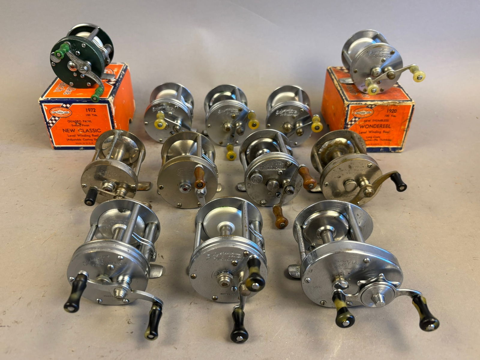 12 40s 50s Shakespeare Bait Casting Fishing Reels (1 of 13)