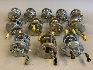 12 40s 50s South Bend Bait Casting Fishing Reels
