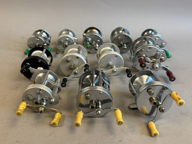 12 40s 50s Pflueger Bait Casting Fishing Reels