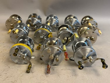 12 40s 50s South Bend Bait Casting Fishing Reels