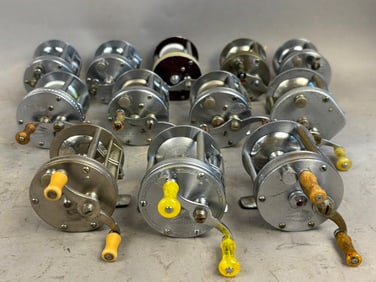 12 40s 50s South Bend Bait Casting Fishing Reels