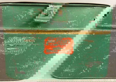Antique Shapleighs Copper Minnow Bucket St Louis