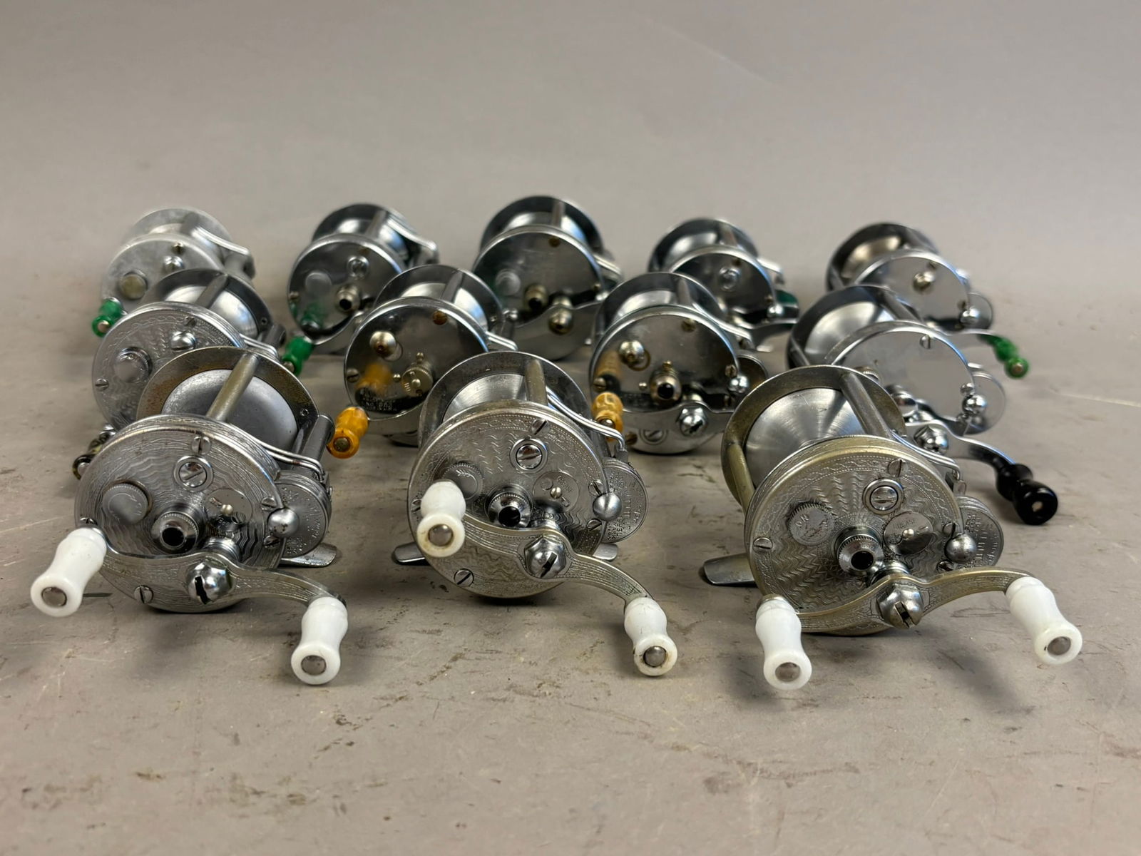 12 40s 50s Pflueger Bait Casting Fishing Reels (1 of 11)