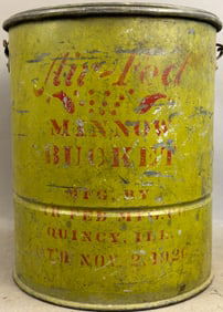 Early Air Fed Mit Shel Minnow Bucket Green Quincy