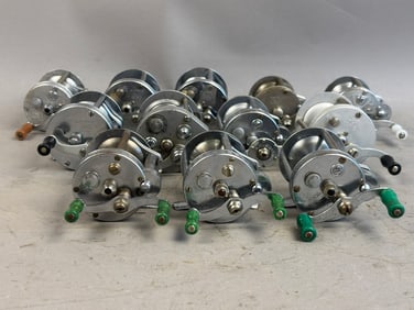 12 40s 50s Pflueger Bait Casting Fishing Reels