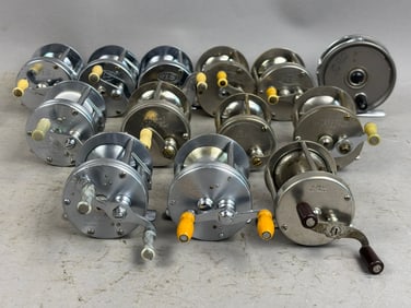 13 40s 50s Heddon Biltwell Eppinger Fishing Reels