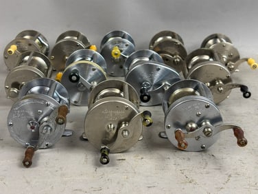 12 40s 50s Shakespeare Bait Casting Fishing Reels