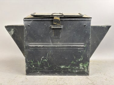 Antique Submarine Shaped Galvanized Minnow Bucket