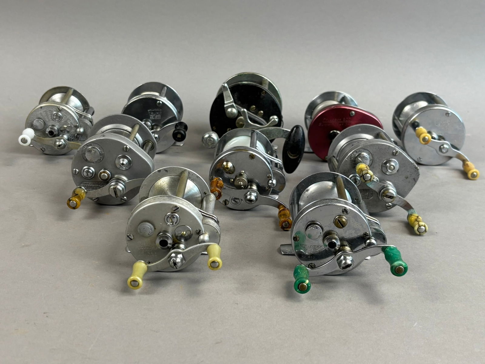 10 40s 50s Pflueger Bait Casting Fishing Reels (1 of 11)