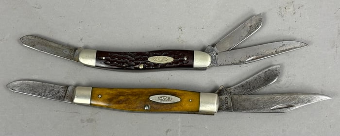 Pair Vintage Case XX Pocket Knives