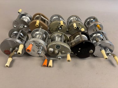 10 40s 50s Ocean City Bait Cast Fishing Reels