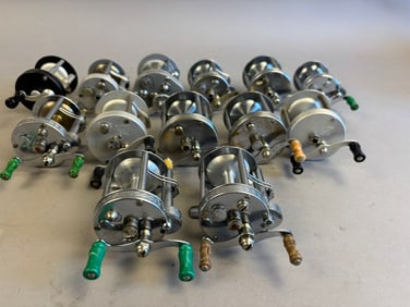 13 40s 50s Pflueger Bait Casting Fishing Reels