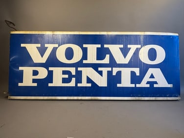 Vintage Volvo Penta Marine Dealership DST Sign