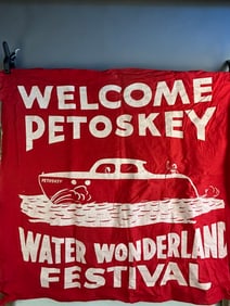 50s Water Wonderland Festival Boat Flag Petoskey