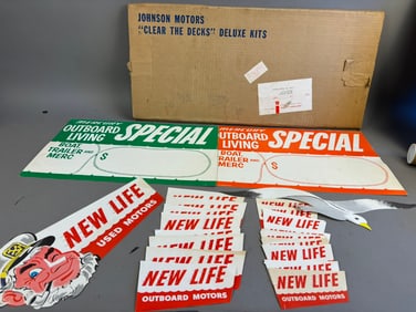 60s Johnson Outboard Motor Dealer Promo Sales Kit