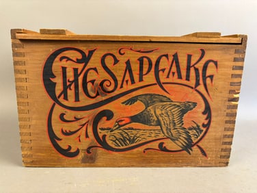 Vintage Chesapeake Mallard Duck Decorated Crate