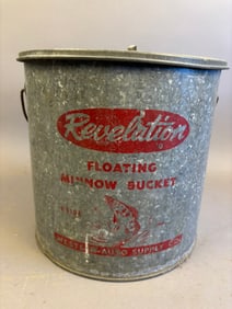Antique Western Auto Revelation Minnow Bucket