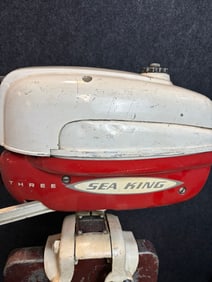 Antique Sea King Three Outboard Boat Motor Engine