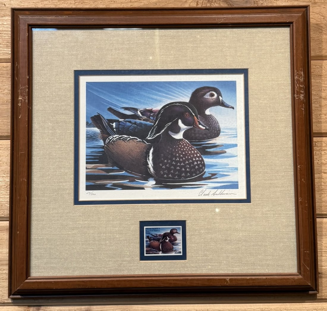 1983 Waterfowl Habitat Stamp Signed Clark Sullivan Print (1 of 8)