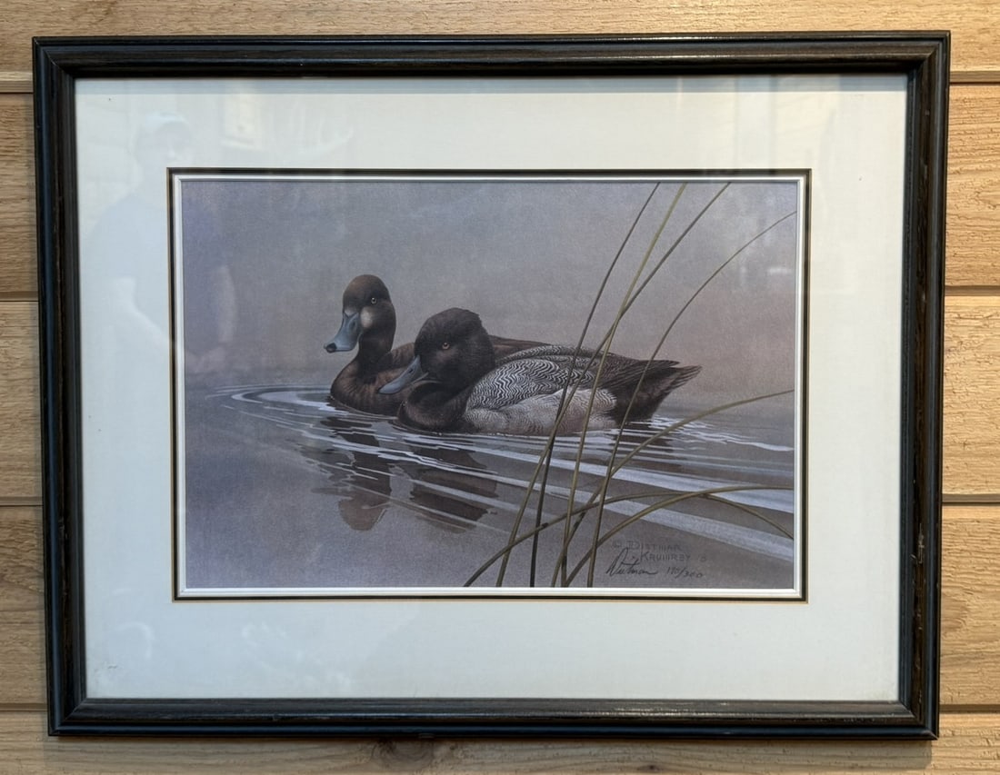 Dietmar Krumrey Signed 1978 Waterfowl Print: This lot features a wonderful numbered 190 of 300 - great original piece as shown. 21" x 16"