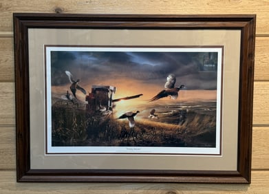 Terry Redlin 1983 Evening Surprise Pheasant Print