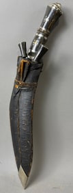Gurka Kukri India Knife w/ Sleeve & Pair Blades