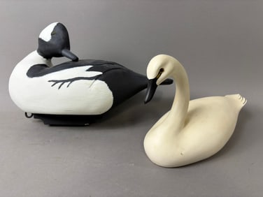 RWC Stamped & Dated 1981 Carved Swan Decoy