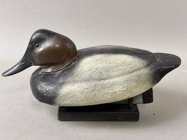 Drake Canvasback Balsa Decoy by Ralph Reghi 1939
