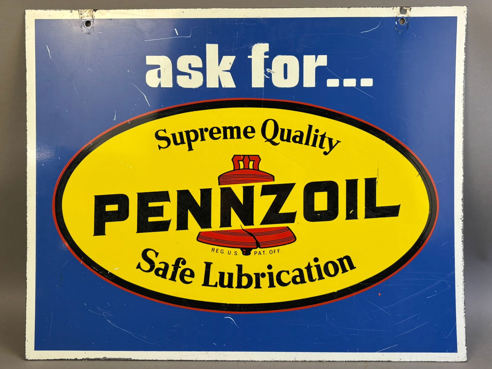 Vintage DST Hanging Pennzoil Advertising Sign