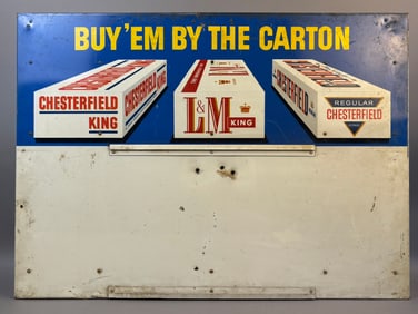 50s L&M Chesterfield King Cigarette Store Display