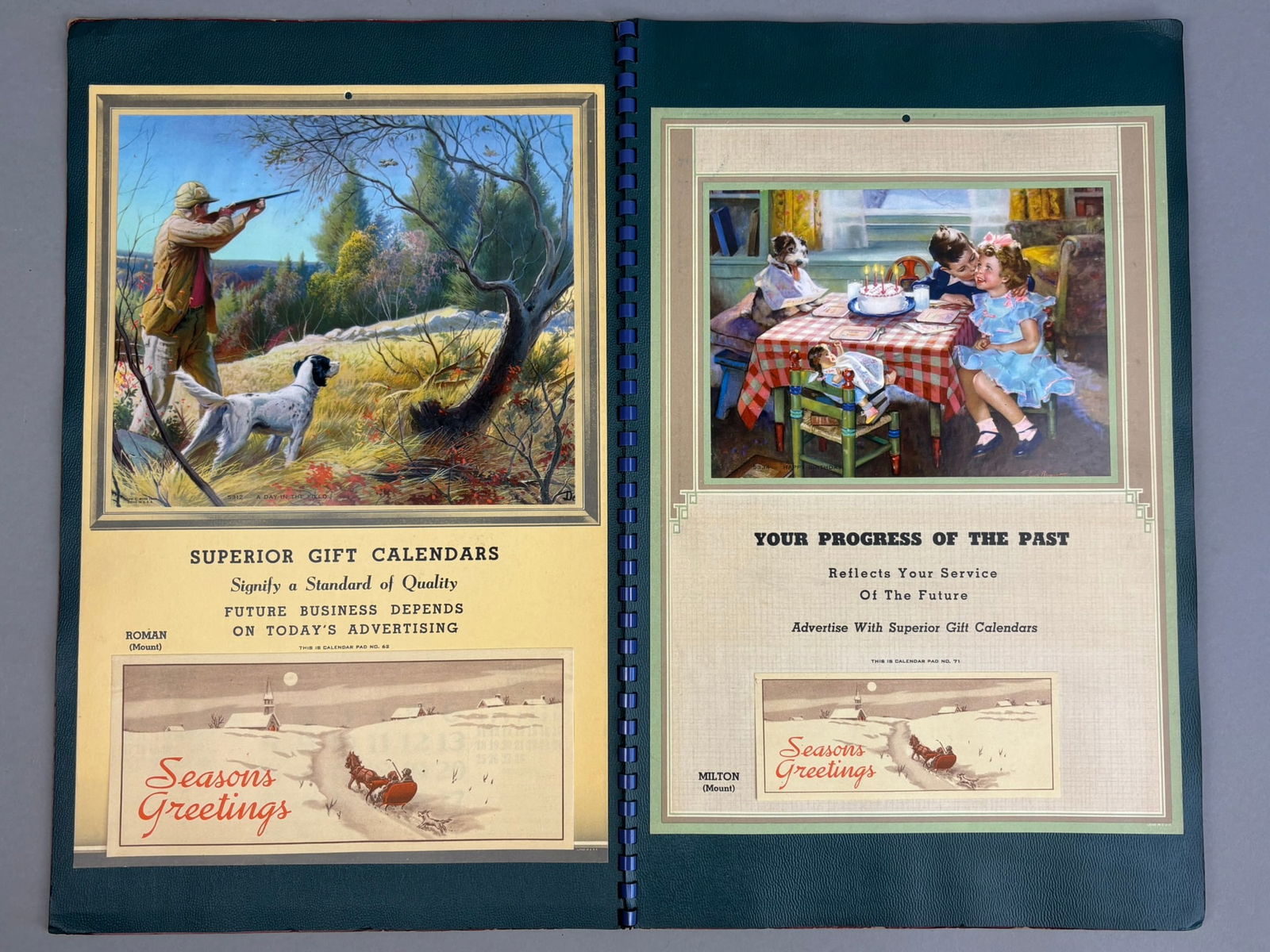 1951 Calendar Salesman Sample Display Catalog (1 of 10)