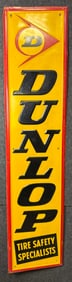 Vintage Dunlop Embossed SST Tires Advertising Sign