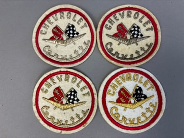4 Early 50s 60s NOS Chevrolet Corvette Patches