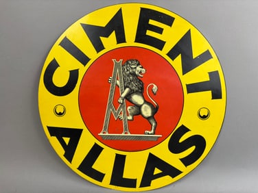 40s Era French Ciment Allas SST Cement Lion Logo