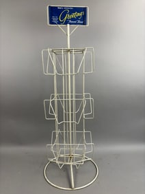 50s Ideal Publishing Post Card Metal Store Display