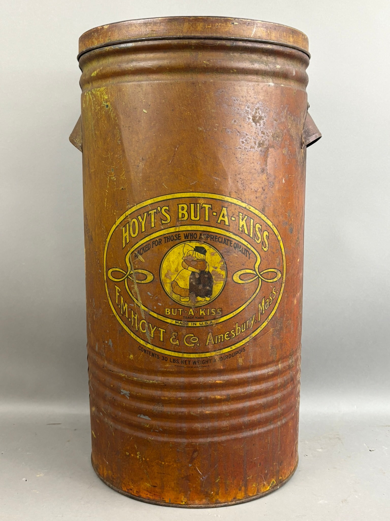 Early Hoyts But A Kiss 30 Pound Display Coffee Can (1 of 14)