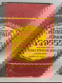 Early Montclair Brand 5# Coffee Can Sears Roebuck