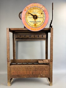Vintage Columbian Rope Co Store Display Winder