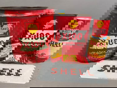 11 Vintage Shell Motor Oil Gas Station Can Patch