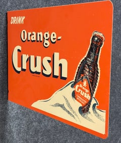Orange Crush Soda DST Flange Stout Sign Co Reissue