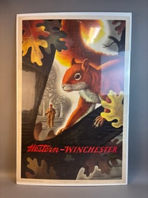 1955 Winchester Western Guns Squirrel Store Poster