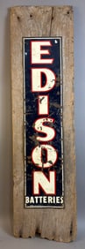 Early Edison Batteries SST Advertising Metal Sign