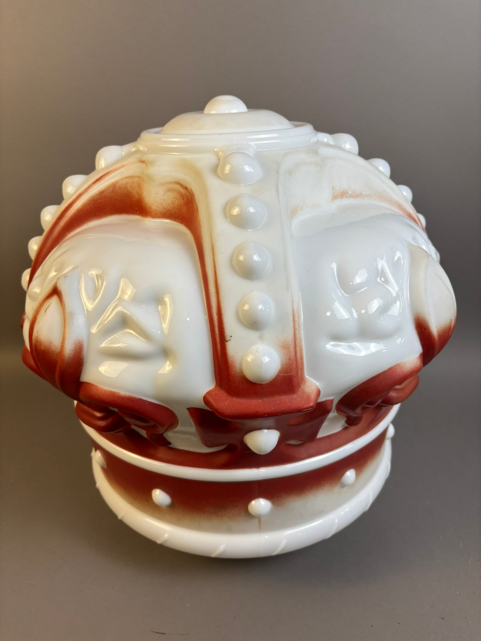 Standard Oil Red Crown Gas Pump Glass Red Globe (1 of 7)