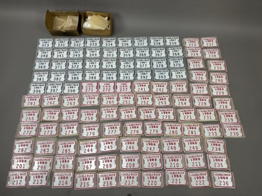 115 NOS 60s Era Upper Saddle River License Plates