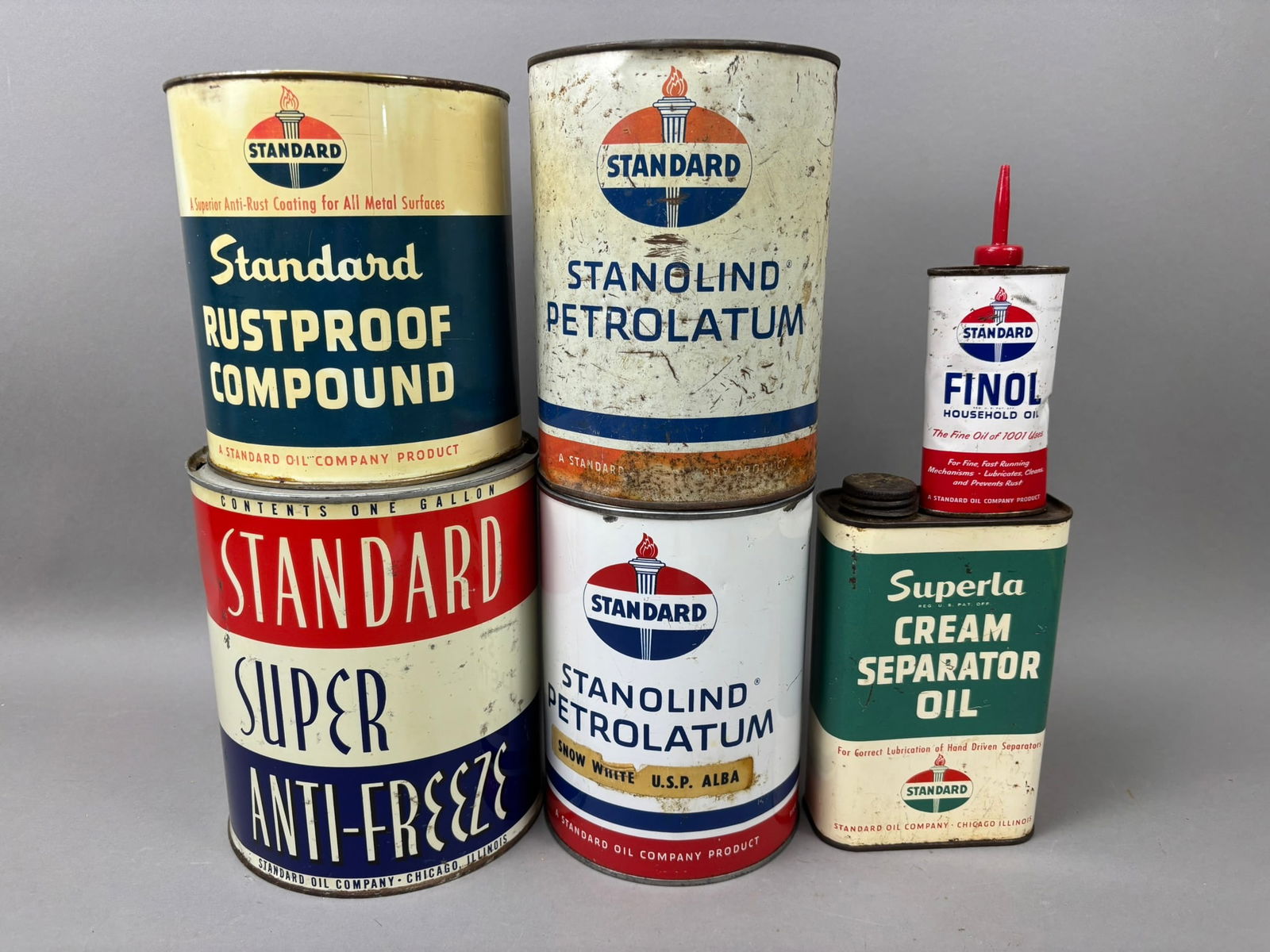 6 Standard Oil Co Antifreeze Finol Stanolind Superla (1 of 8)