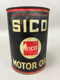 Sico Motor Oil Quart Advertising Metal Can Mt Joy