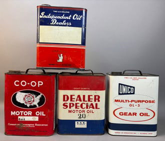 4 CoOp Unico Independent Motor Oil 2 Gallon Cans