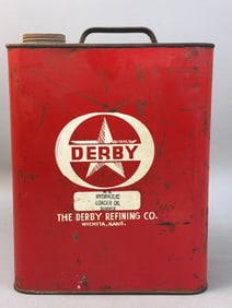 Derby Refining 2 Gallon Motor Oil Can Wichita