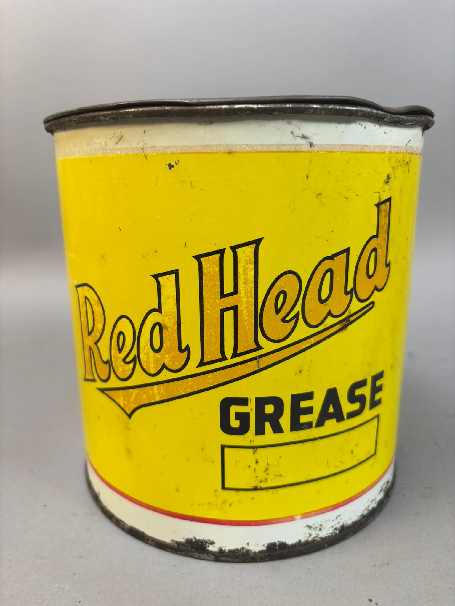 Red Head Grease 5 Pound Can Motor Oil Gas Station (1 of 6)